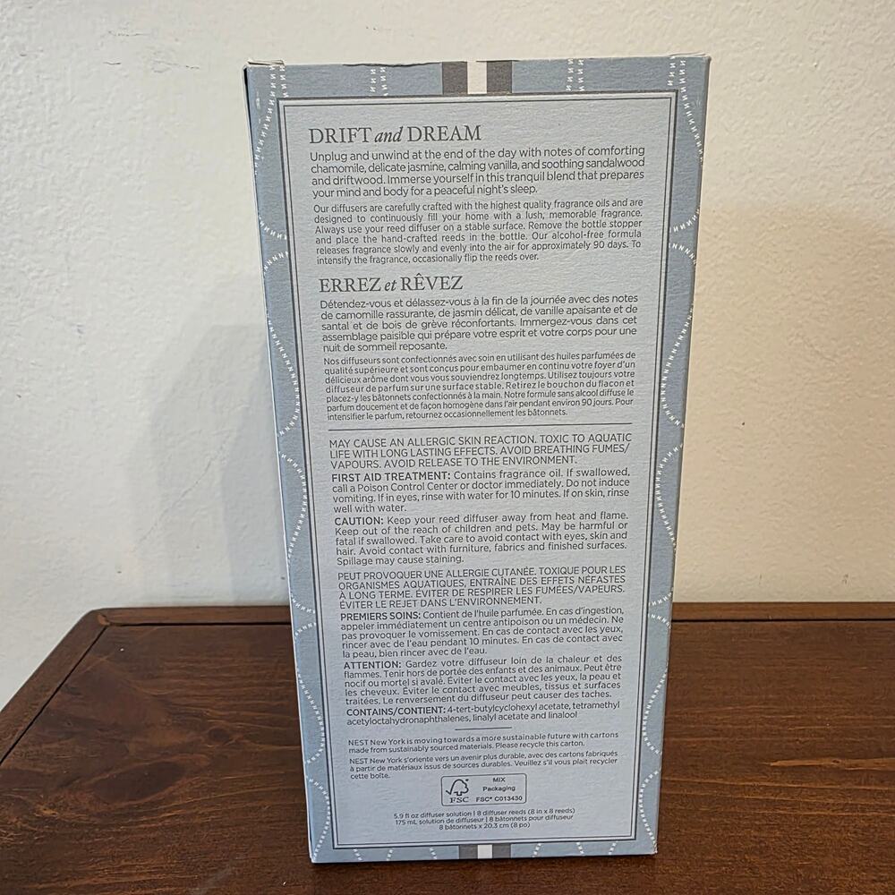 New Nest wellness driftwood/chamomile reed diffuser - Picture 5 of 6